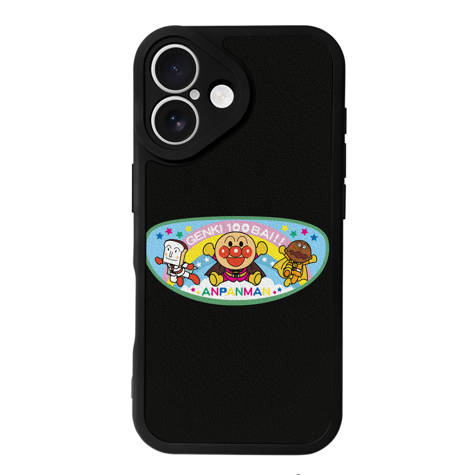（画像用） アンパンマン Anpanman 【iPhone 16シリーズ対応】シリコンスマホケース（レザー調） 材質：シリコン